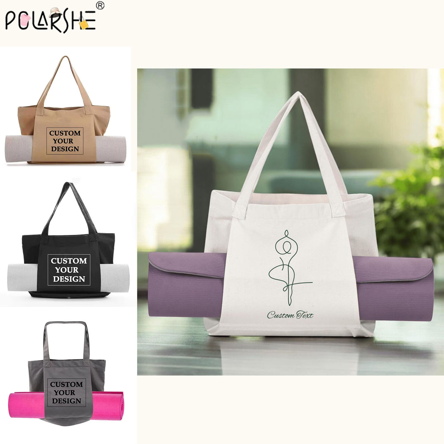 Custom Yoga Mat Tote Bag Perso – обзор и цена Yoga Mat Bag Carrier