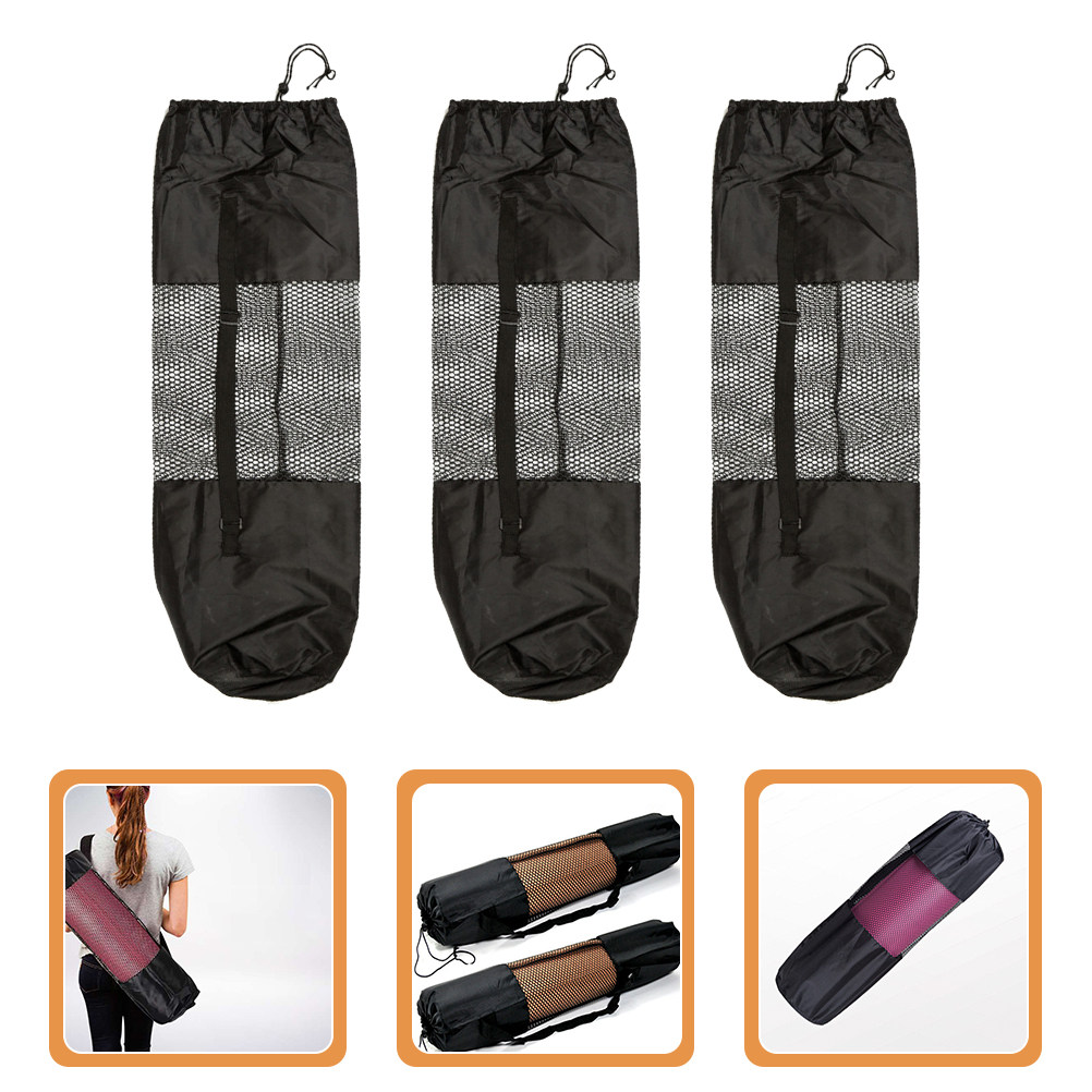 3Pcs Yoga Mat Mesh Bags Adjust – обзор и цена Yoga Mat Bag Carrier
