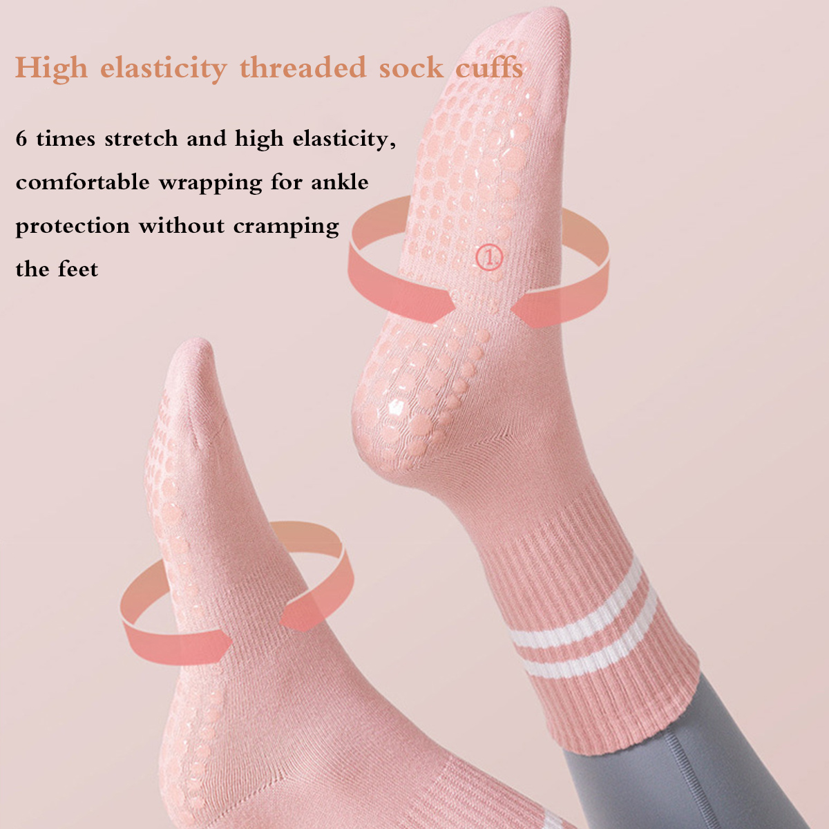 Pilates Socks with Grips for W – обзор и цена Pilates Yoga Barre