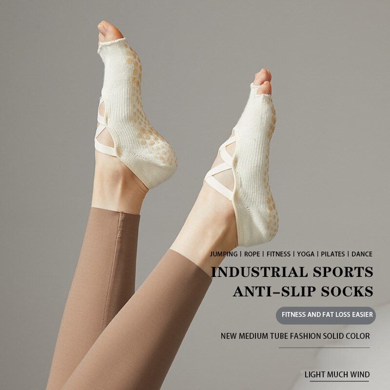 Ladies Yoga Socks Non Slip Gri – обзор и цена Pilates Yoga Barre