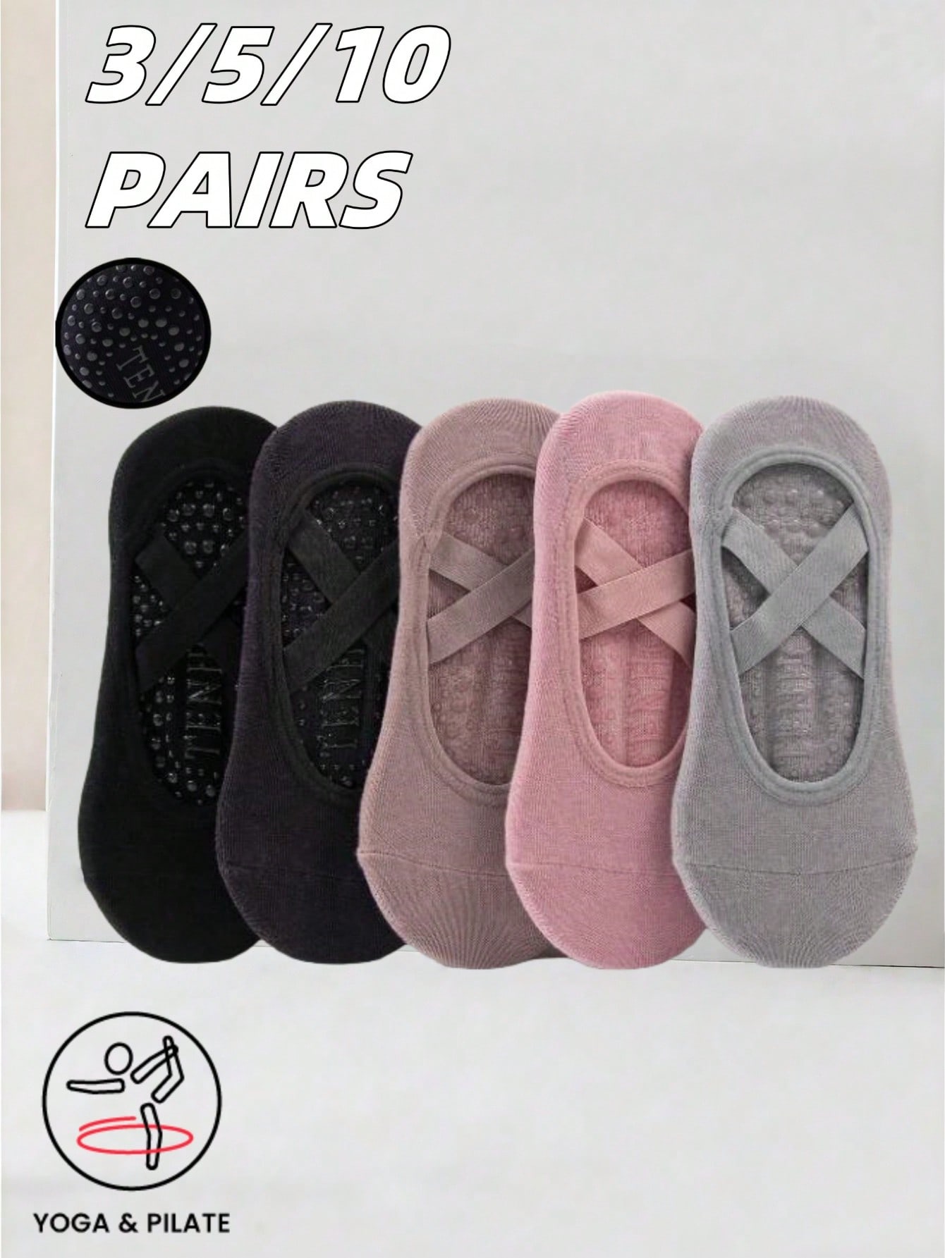 Anti-slip silicone sole yoga s – обзор и цена Pilates With Yoga