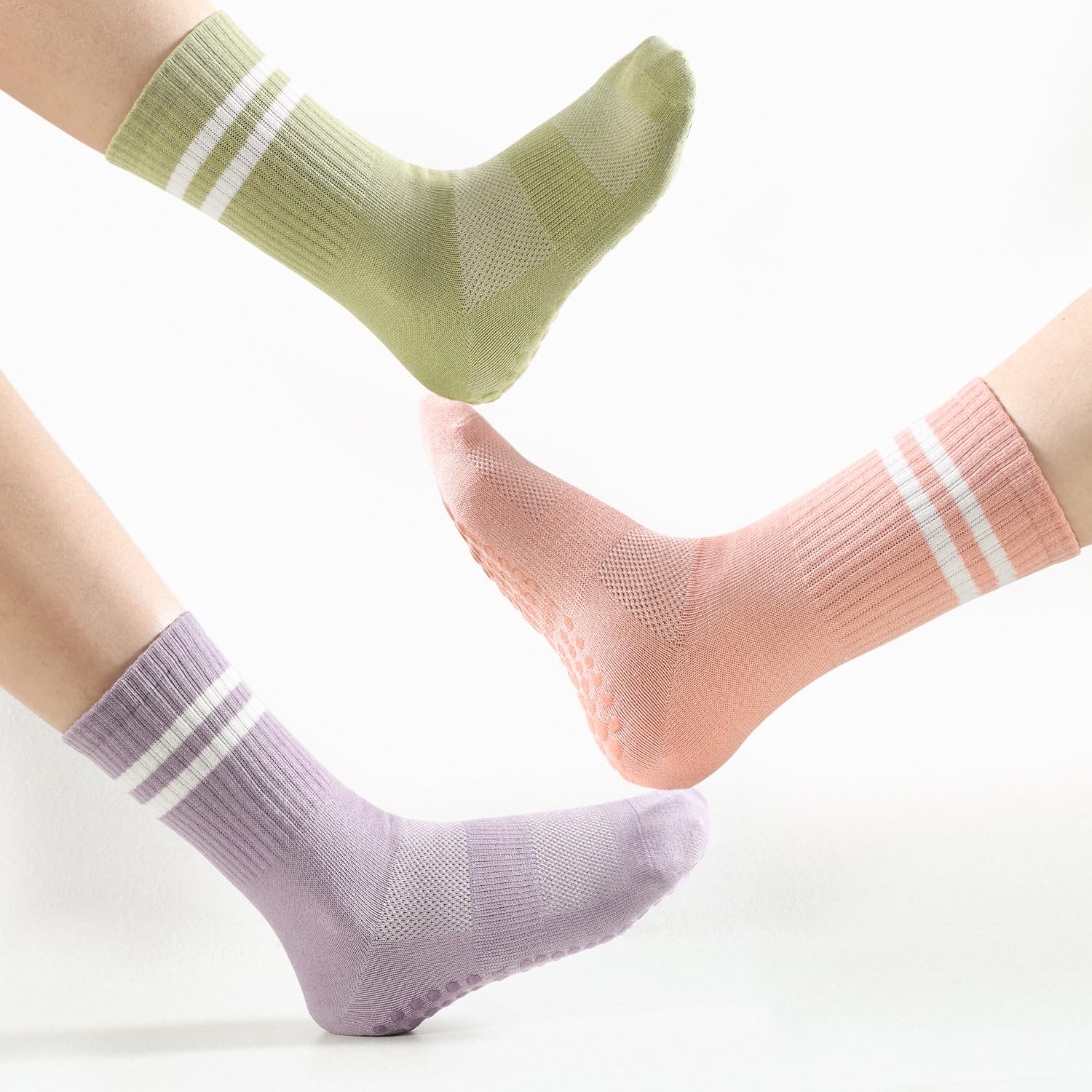4 pairs BUDERMMY Pilates Socks – обзор и цена Pilates Yoga Barre