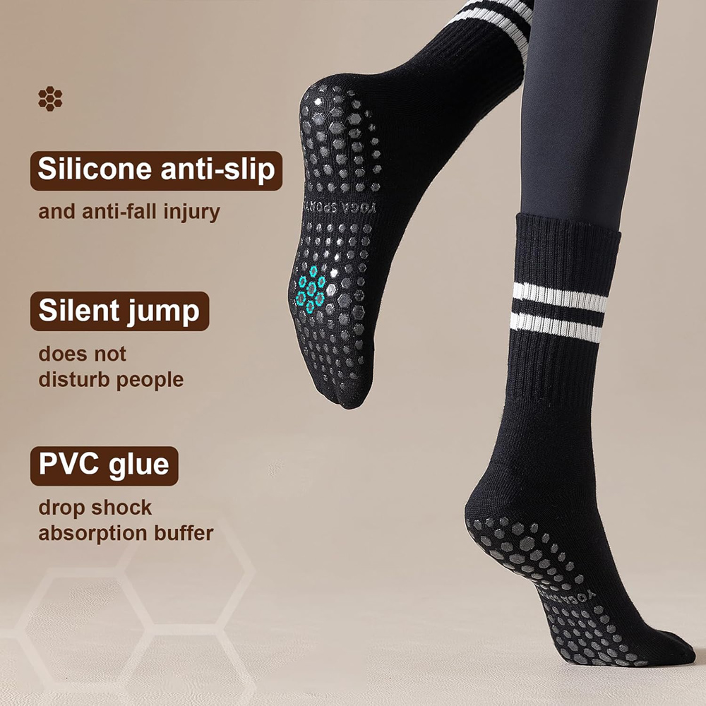 Yoga Pilates Socks with Grips  – обзор и цена Pilates Yoga Barre