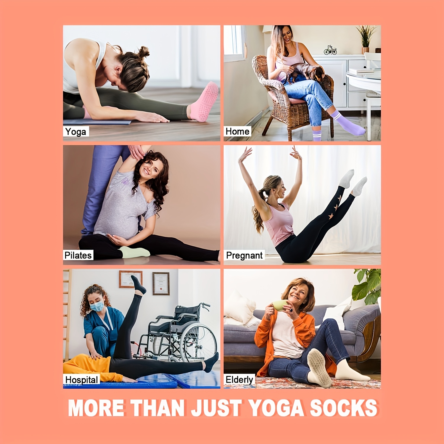 1 pairs Grip Pilates Socks for – обзор и цена Pilates Yoga Barre