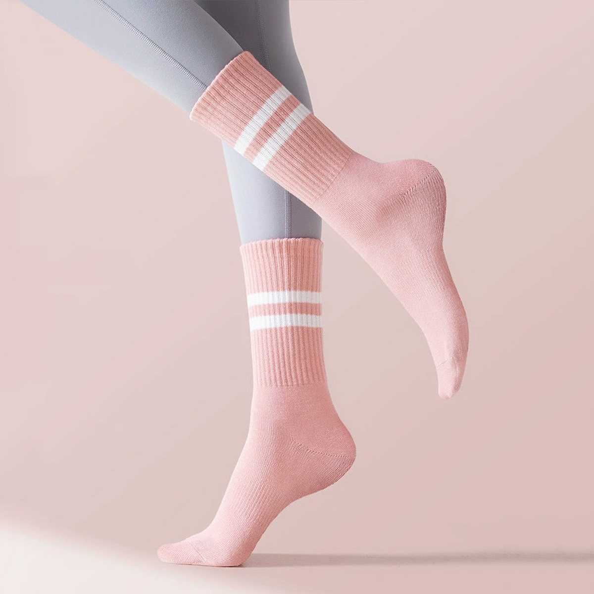 3 Pairs Long Yoga Socks with G – обзор и цена Pilates Yoga Barre