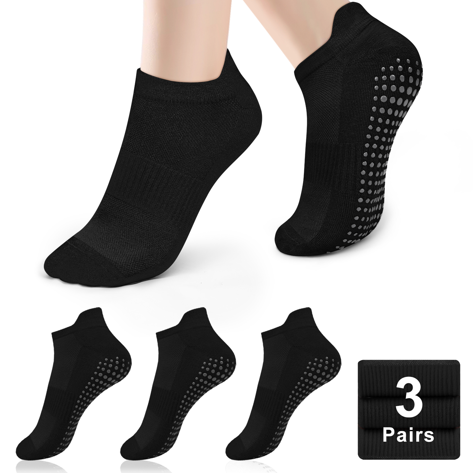 3 Pairs Yoga Socks Women Cotto – обзор и цена Pilates Yoga Gym